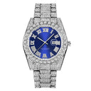 Golden Diamond Mens Quartz Watch Luxury Hip Hop Timepiece Golden Diamond Mens Quartz Watch Luxury Hip Hop Timepiece