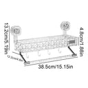 Suction Cup Storage Rack Rectangle Organizer Shelf No Drilling Suction Cup Storage Rack Rectangle Organizer Shelf No Drilling