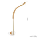 Wooden Bird Bed Bell Mobile: Charming Toy Holder Rattles Wooden Bird Bed Bell Mobile: Charming Toy Holder Rattles