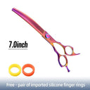 Curved Pet Grooming Shears Professional Stainless Steel Blades Curved Pet Grooming Shears Professional Stainless Steel Blades
