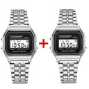 Gold Stainless Steel LED Mens Watch Modern Stylish Timepiece Gold Stainless Steel LED Mens Watch Modern Stylish Timepiece
