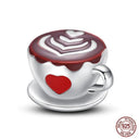 Charming Sterling Silver Red Heart Beads for Pandora Gifts Charming Sterling Silver Red Heart Beads for Pandora Gifts