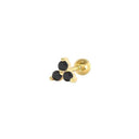 Moon Stud Earring Sterling Silver Jewelry With Zircon Glam Moon Stud Earring Sterling Silver Jewelry With Zircon Glam