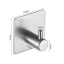 Stainless Steel Wall Hook Organizer For Towels And Keys Stainless Steel Wall Hook Organizer For Towels And Keys