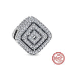 Crown Flowers Heart Silver Bead Charm Pandora Accessory Crown Flowers Heart Silver Bead Charm Pandora Accessory