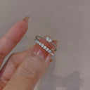 Heart-Shaped Zircon Ring Elegant Wedding Band Mood Tracker Heart-Shaped Zircon Ring Elegant Wedding Band Mood Tracker