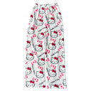 Hello Kitty Cartoon Flannel Pajamas - Cozy Autumn Winter Wear Hello Kitty Cartoon Flannel Pajamas - Cozy Autumn Winter Wear