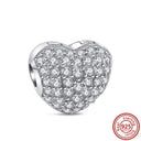 Crown Flowers Heart Silver Bead Charm Pandora Accessory Crown Flowers Heart Silver Bead Charm Pandora Accessory