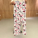 Hello Kitty Flannel Pajama Pants Cozy Anime Home Fashion Hello Kitty Flannel Pajama Pants Cozy Anime Home Fashion
