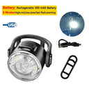 Waterproof Mini Bike Lamp Front Light White Taillight Red Waterproof Mini Bike Lamp Front Light White Taillight Red