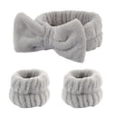 3Pcs Bow Headband Wristband Set For Women Girls Yoga 3Pcs Bow Headband Wristband Set For Women Girls Yoga