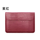 Leather Laptop Sleeve: Stylish PU Cover for MacBook & Huawei Leather Laptop Sleeve: Stylish PU Cover for MacBook & Huawei