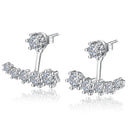 Starlight Elegance Silver Star Stud Earrings Dazzling Zircon Design Starlight Elegance Silver Star Stud Earrings Dazzling Zircon Design