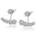 Starlight Elegance Sterling Silver Star Stud Earrings Zircon Starlight Elegance Sterling Silver Star Stud Earrings Zircon