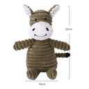 Plush Dog Toy Animals Corduroy Bite-Resistant Squeaky Toys Plush Dog Toy Animals Corduroy Bite-Resistant Squeaky Toys