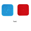 Silicone Pet Lick Pad Stress Free Feeder For Cats And Dogs Silicone Pet Lick Pad Stress Free Feeder For Cats And Dogs