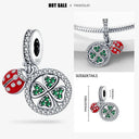 925 Silver Charm Bracelet Zircon Beads Diy Jewelry 925 Silver Charm Bracelet Zircon Beads Diy Jewelry