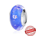 Colorful Heart Murano Glass Charm Sterling Silver Pandora Colorful Heart Murano Glass Charm Sterling Silver Pandora