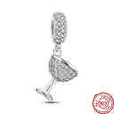 Crown Flowers Heart Silver Bead Charm Elegant Pandora Accessory Crown Flowers Heart Silver Bead Charm Elegant Pandora Accessory