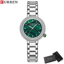 CURREN Ladies Quartz Wristwatch: Elegant Steel Timepiece CURREN Ladies Quartz Wristwatch: Elegant Steel Timepiece