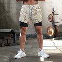 Mens Two In One Camo Running Shorts For Gym And Fitness Mens Two In One Camo Running Shorts For Gym And Fitness