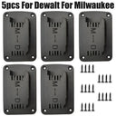 5pc Tool Holder Dock Wall Mount Rack For Dewalt Milwaukee 18V 5pc Tool Holder Dock Wall Mount Rack For Dewalt Milwaukee 18V