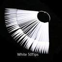 Clear Oval Fan Style False Nail Tips Display Stand Kit Set Clear Oval Fan Style False Nail Tips Display Stand Kit Set