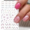 3D Sakura Blossom Nail Art Stickers for Elegant Designs 3D Sakura Blossom Nail Art Stickers for Elegant Designs