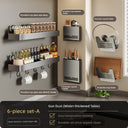 Suction Cup Punch-Free Wall Condiment Hook Rack Storage Suction Cup Punch-Free Wall Condiment Hook Rack Storage