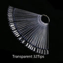 Clear Oval Fan Style False Nail Tips Display Stand Kit Set Clear Oval Fan Style False Nail Tips Display Stand Kit Set