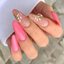 24 Pcs Square Head Coffin Pink Matte French Fake Nails Set 24 Pcs Square Head Coffin Pink Matte French Fake Nails Set
