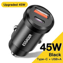 Essager USB Car Charger Fast Charge for iPhone Samsung 30W Essager USB Car Charger Fast Charge for iPhone Samsung 30W