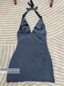 British Satin Halterneck Dress for Seductive Summer Style British Satin Halterneck Dress for Seductive Summer Style