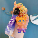 Crystal Bow Tie Bear Keychain Charm Pendant Cute Accessory Crystal Bow Tie Bear Keychain Charm Pendant Cute Accessory