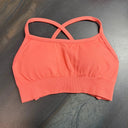 Seamless Backless Sports Bra For Women Medium Support Crop Seamless Backless Sports Bra For Women Medium Support Crop