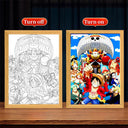 One Piece Zoro & Luffy LED Night Light Frame Ideal Anime Decor One Piece Zoro & Luffy LED Night Light Frame Ideal Anime Decor