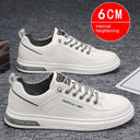 White Autumn Leisure Flats Men's Shoes for Casual Wear White Autumn Leisure Flats Men's Shoes for Casual Wear