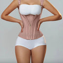 Fajas Colombians Girdles with Row Buckle and Zipper Waist Shaper Fajas Colombians Girdles with Row Buckle and Zipper Waist Shaper