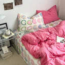 Ins Heart Floral Duvet Cover Set Pillowcases Soft Linens Ins Heart Floral Duvet Cover Set Pillowcases Soft Linens
