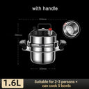 Pressure Cooker Portable Stainless Steel for Quick Cooking Pressure Cooker Portable Stainless Steel for Quick Cooking