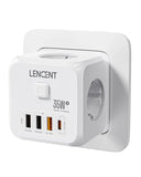 LENCENT Smart Multi-Plug Charger Versatile Power Hub Travel LENCENT Smart Multi-Plug Charger Versatile Power Hub Travel