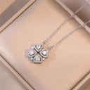Fashion Retro Lucky Four Leaf Clover Necklace Gift for Women Fashion Retro Lucky Four Leaf Clover Necklace Gift for Women