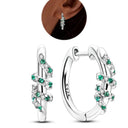 Zircon Heart Shaped Silver Earrings Elegant Gift for Women Zircon Heart Shaped Silver Earrings Elegant Gift for Women