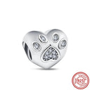 Crown Flowers Heart Silver Bead Charm Elegant Pandora Accessory Crown Flowers Heart Silver Bead Charm Elegant Pandora Accessory