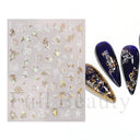 Fantasy Butterfly Nail Decals - Silver Holographic Flames Fantasy Butterfly Nail Decals - Silver Holographic Flames