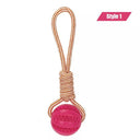 Dog Treat Balls Interactive Rope Rubber Toys For Small Dogs Dog Treat Balls Interactive Rope Rubber Toys For Small Dogs