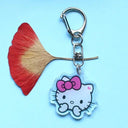 Anime Hello Kitty And My Melody Keychain Set For Fans Anime Hello Kitty And My Melody Keychain Set For Fans