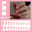 Purple Floral Ballerina Nail Tips 24pcs False Nails Box Purple Floral Ballerina Nail Tips 24pcs False Nails Box