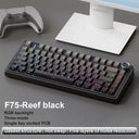 AULA F75 2.4G Wireless Bluetooth Wired Gaming Mechanical Keyboard RGB 75% Layout AULA F75 2.4G Wireless Bluetooth Wired Gaming Mechanical Keyboard RGB 75% Layout