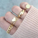 Edgy Geometric Rings Punk Hip Hop Jewelry Collection Edgy Geometric Rings Punk Hip Hop Jewelry Collection